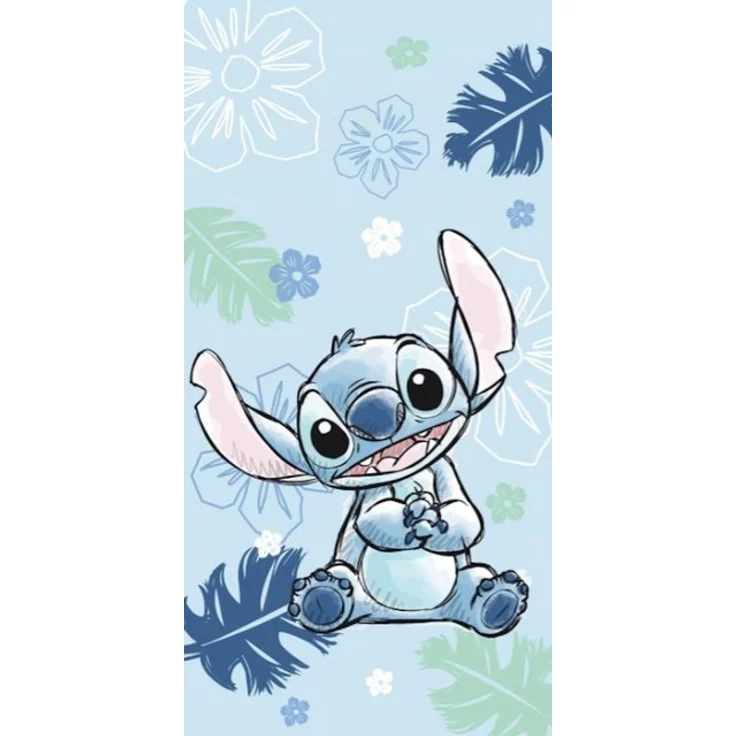 Lilo & Stitch Kinder Strandhandtuch 70×140 cm, weiches Handtuch aus Baumwolle – Bild 2