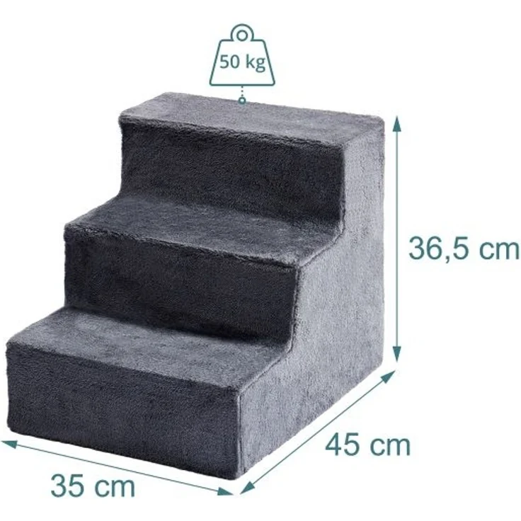 Relaxdays Hundetreppe mit 3 Stufen – Bild 4