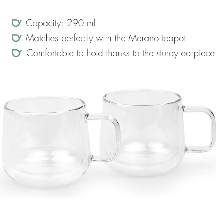 1x2 Bredemeijer Glas Merano 290ml doppelwandig 165051 – Bild 4