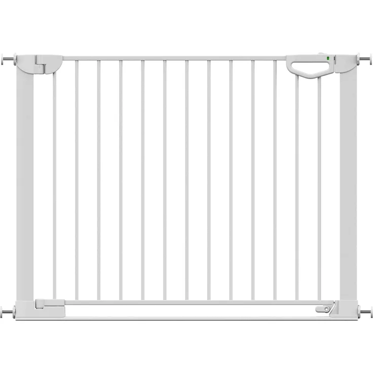 Geuther Türschutzgitter Easylock Flatstep Weiß I Treppenschutzgitter zum Klemmen oder Bohren I Breite 104-111 cm I Türschutz für Ihr Baby & Haustier I Kinderschutzgitter beidseitig öffnend