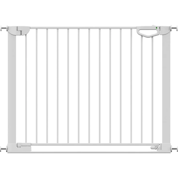 Geuther Türschutzgitter Easylock Flatstep Weiß I Treppenschutzgitter zum Klemmen oder Bohren I Breite 104-111 cm I Türschutz für Ihr Baby & Haustier I Kinderschutzgitter beidseitig öffnend – Bild 1
