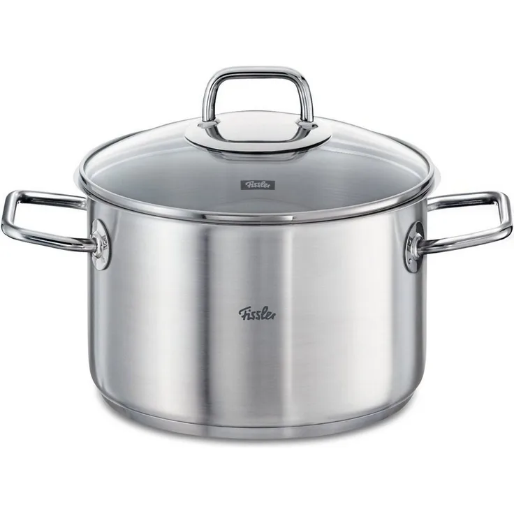 Fissler viseo Kochtopf Induktion mit Glasdeckel Edelstahl 16 cm Ø 2,1 L