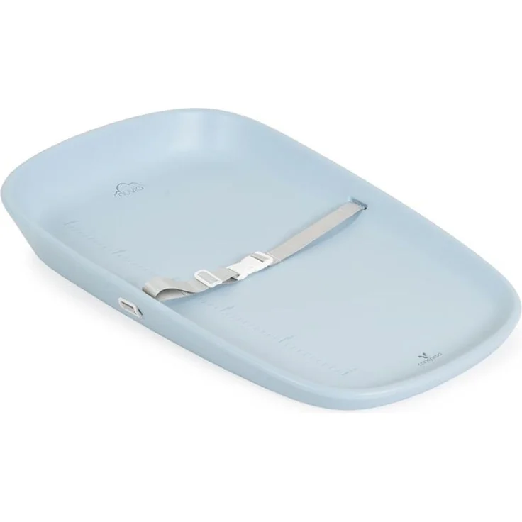 Cangaroo Wickelauflage Nuvia tragbar Gurt Messskala EVA-Material Rückenlehne blau – Bild 1
