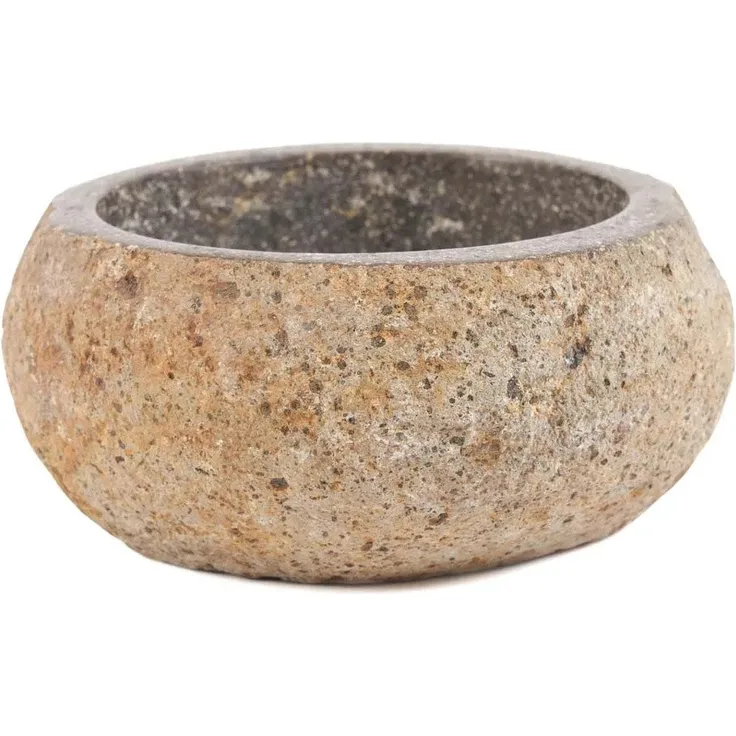 Die River Stone Schale - Schwarz - M - Schwarz - 14x14x7cm