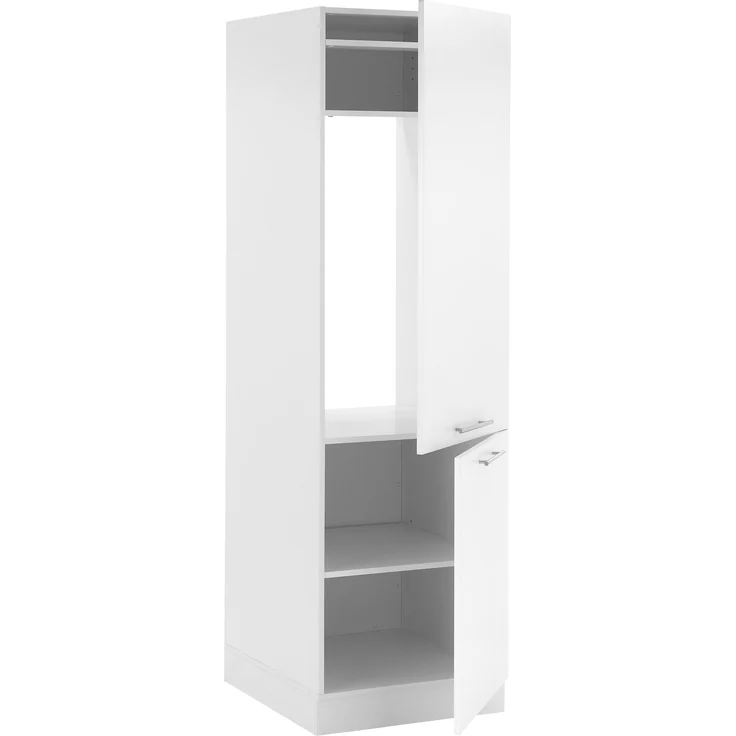 Kühlumbauschrank >LAUNDREEZY< in weiß, Holzwerkstoff - 60x200x68cm (BxHxT) – Bild 3