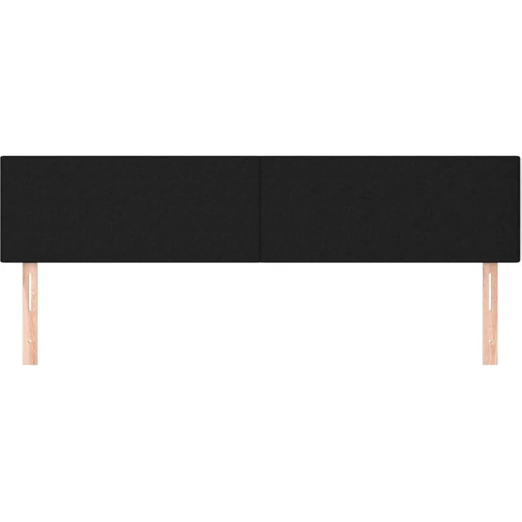 vidaXL Kopfteile 2 Stk. Schwarz 100x5x78/88 cm Stoff 345846 – Bild 3