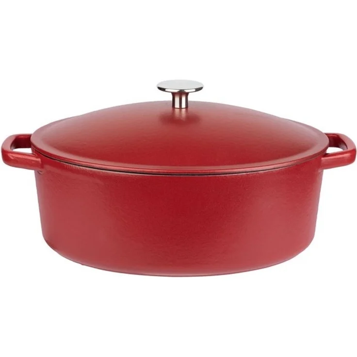 GSW Kochtopf Gusseisen Kochtopf Schmortopf 30 x 24 cm Induktion Spülmaschinenfe, Gusseisen – Bild 2