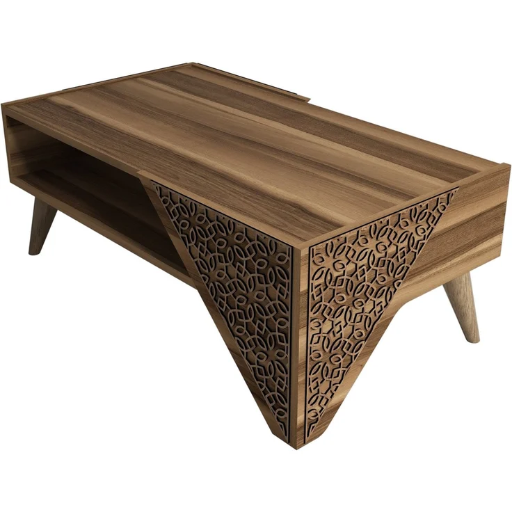 Skye Decor 'Beril - Walnut' Couchtisch, Walnuss, 105 x 58 x 40 cm – Bild 4