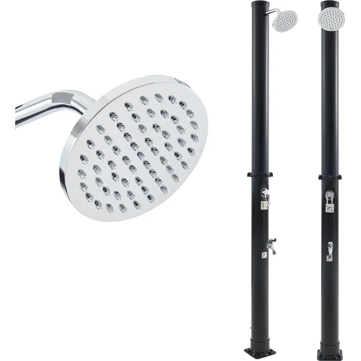 Solardusche Frerievn mit Fußdusche 215 cm 18L [casa. pro] – Bild 3