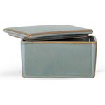 Bloomingville Butterdose Pixie Butter Box, Steingut mit Deckel Butterbox Butterkästchen dänisches Design Grün