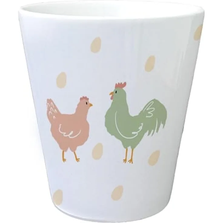 speecheese Blumentopf Hahn und Huhn Blumentopf mit Eiern