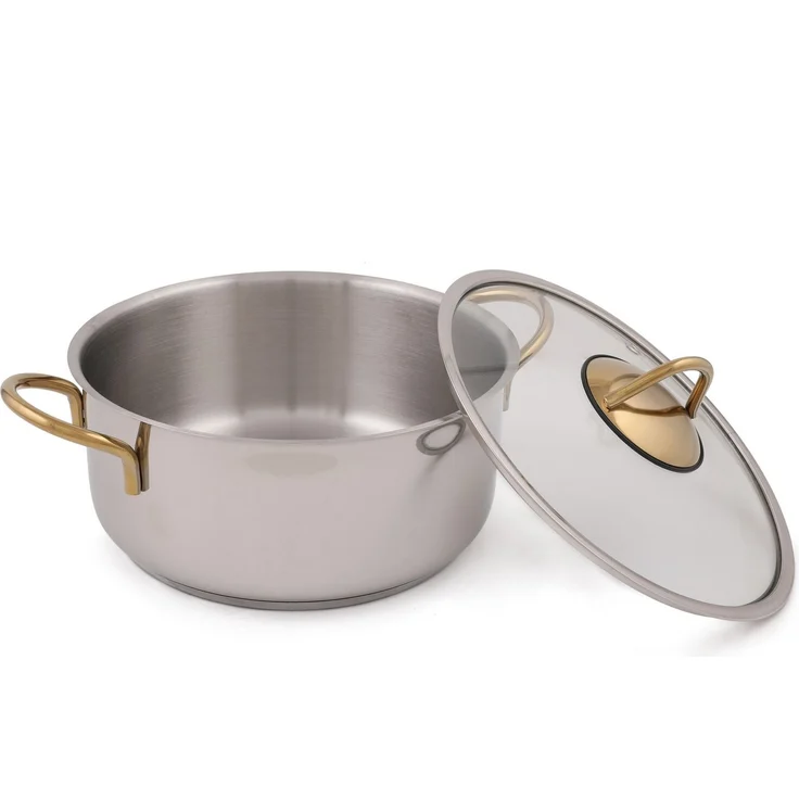 Hermia Concept 'D52' Topfset (2-teilig), Silber / Gold, 22 x 22 x 12 cm, 3700 ml – Bild 2