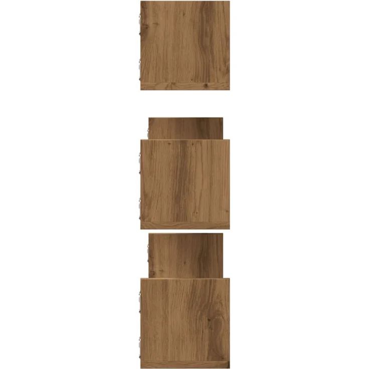 vidaXL Wandregale 3 Stk. Artisan-Eiche 80x18x18 cm Holzwerkstoff 853298 – Bild 5