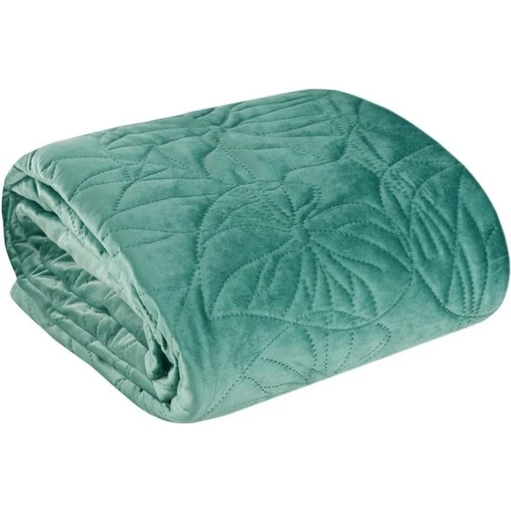 Eurofirany Tagesdecke Terra Collection, Velvet Tagesdecke Samt mit Steppung Dekorative Decke – Bild 4