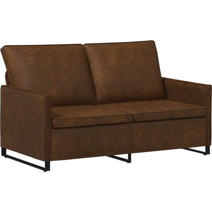 vidaXL 2-Sitzer Sofa Braun 150 x 81 x 82 cm Kunstwildleder 42040995 – Bild 1