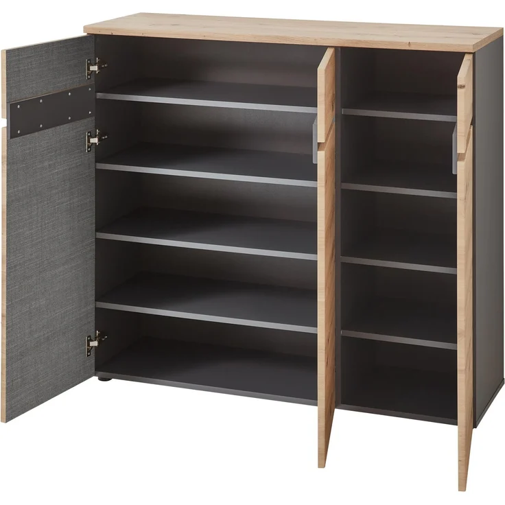 InnoStyle Garderoben Set MEMPHIS GH82 Artisan Eiche Nachbildung 3-teilig 191x38x180 cm – Bild 4