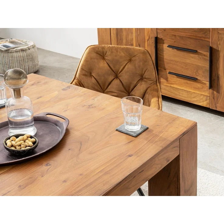Großer Esstisch aus Holz 200x100 cm | Küche & Esszimmer Tisch | massivum – Bild 3