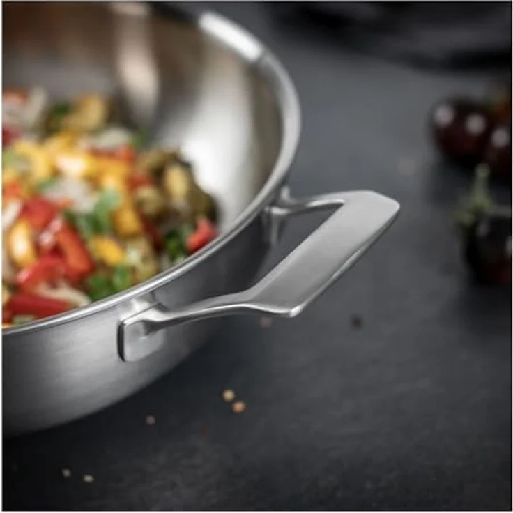 Kuhn Rikon Culinary Fiveply Wok unbeschichtet 28 cm – Bild 6