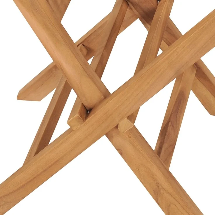 vidaXL Klappbare Gartenstühle 6 Stk. Massivholz Teak 3096591 – Bild 6