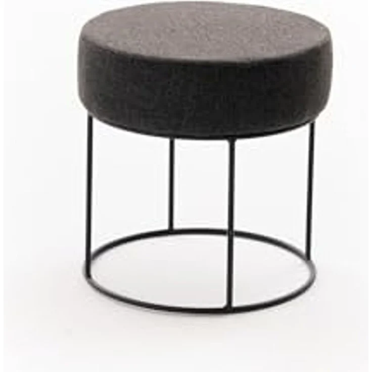 Atelier Del Sofa Stylish Fume Pouffe with Metal Legs, 40 cm Diameter & Height | 50% Cotton/50% Polyester, Easy Clean Fabric, 32 DNS Foam for Comfort | Perfect for Modern Living Spaces – Bild 5