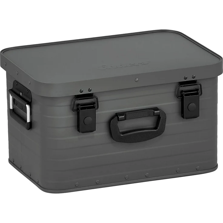 Enders® Alubox Toronto S Grey, 29 Liter, Aluminium Box 1 mm Wandstärke, spritzwasserdicht, stapelbar - Alukiste, Metallkiste, Metallbox mit Deckel - verwendbar als Transportbox, grau #3885 – Bild 2