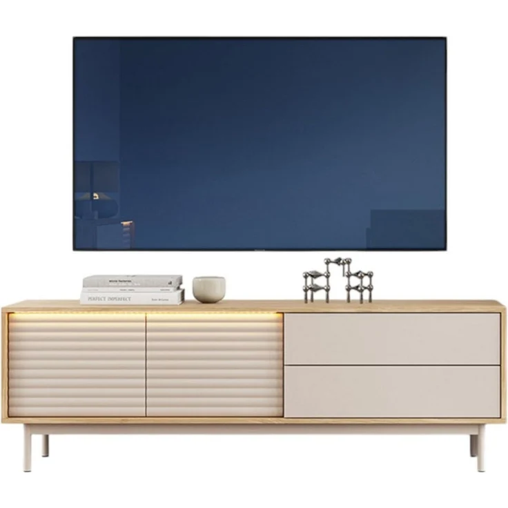 Compleo TV-Schrank mit 2 Schubladen Kaschmir, Lowboard LAMI – Bild 5