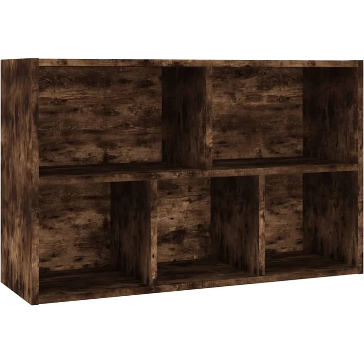 vidaXL Bücherregal/Sideboard Räuchereiche 50x25x80 cm Holzwerkstoff 826611 – Bild 7