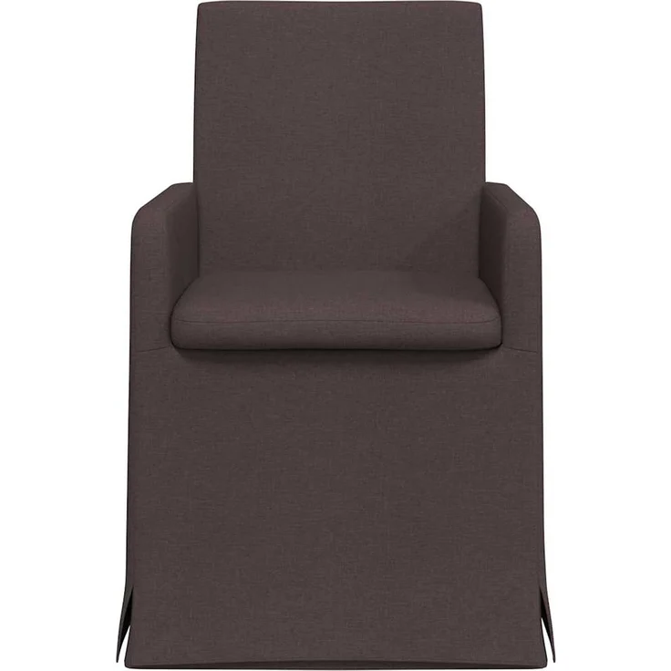 vidaXL Esszimmerstühle 2 pcs Dunkelbraun 57 x 67 x 95 cm Stoff 42017907 – Bild 3