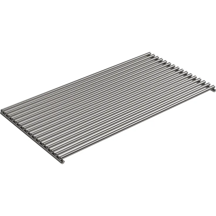 RÖSLE Edelstahl Grillrost, Hochwertiger Grillrost für VIDERO G2/G3/G4/G6 ab Modelljahr 2021, 45 x 24 cm, spülmaschinengeeignet, Silberfarben