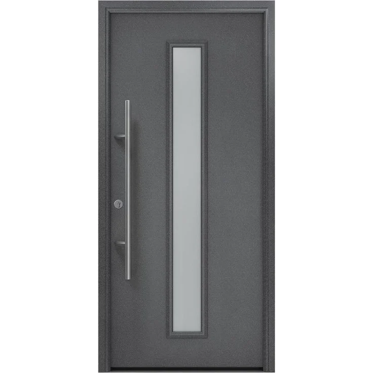 Hörmann Ecostar Haustür "ISOPRO Secur IPS 020S", anthrazit metallic (CH 703), 110 x 210 cm (B x H),DIN Links – Bild 1