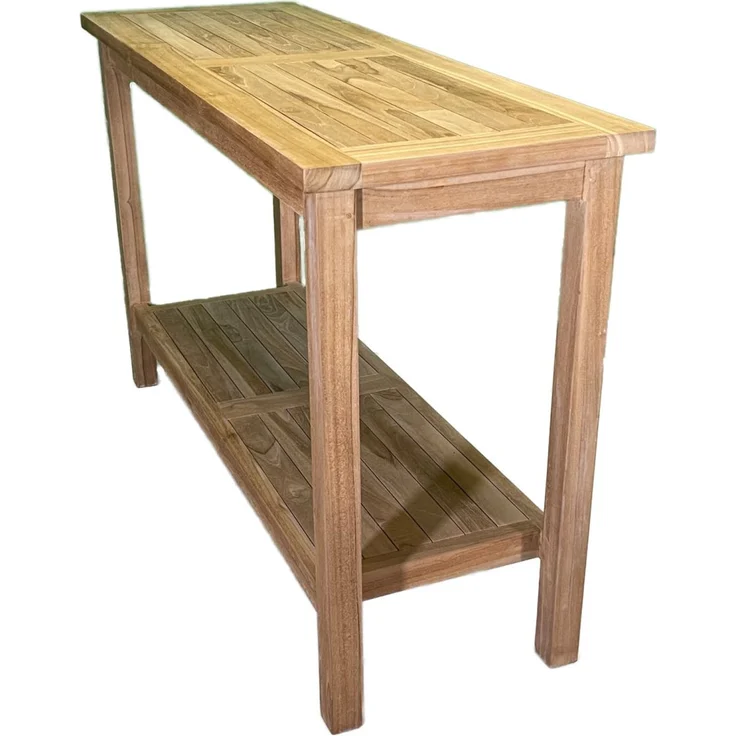 Teakholz Beistelltisch BORIN 130cm – Bild 2