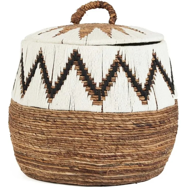 Der Little Bay Beach Korb - Natur Weiß - L - Naturweiß - 61x61x52cm