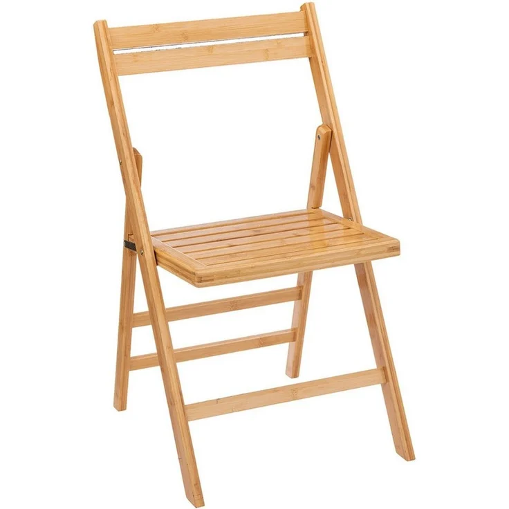 Spetebo Klappstuhl Bambus Klappstuhl natur - 79 x 44 cm (Stück, 1 St), Küchen Stuhl klappbar aus FSC Holz – Bild 5