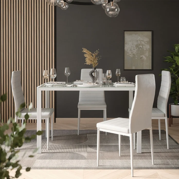 Esstisch Grand Weiß/Weiß 120 x 70 cm Vicco – Bild 6