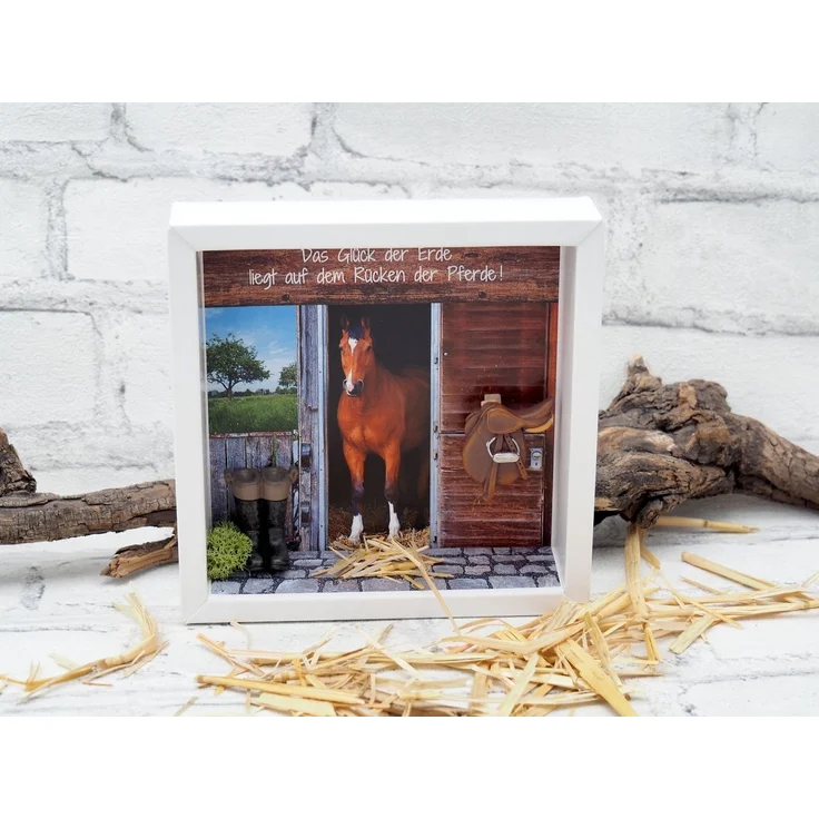 ZauberDeko Geschenkbox Geldgeschenk Verpackung Reiten Pferd Pferdestall Stall Ponyhof – Bild 2