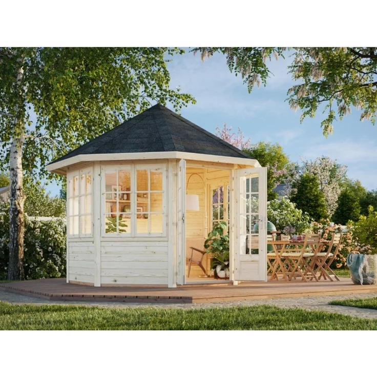 Palmako Gartenpavillon Veronica-2 67 m² Gartenpavillon aus Holz Gartenhütte Gartenlaube – Bild 1
