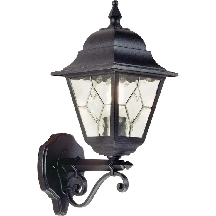 Außenleuchte, Wandlampe, Laterne, H 45 cm, Schwarz – Bild 2