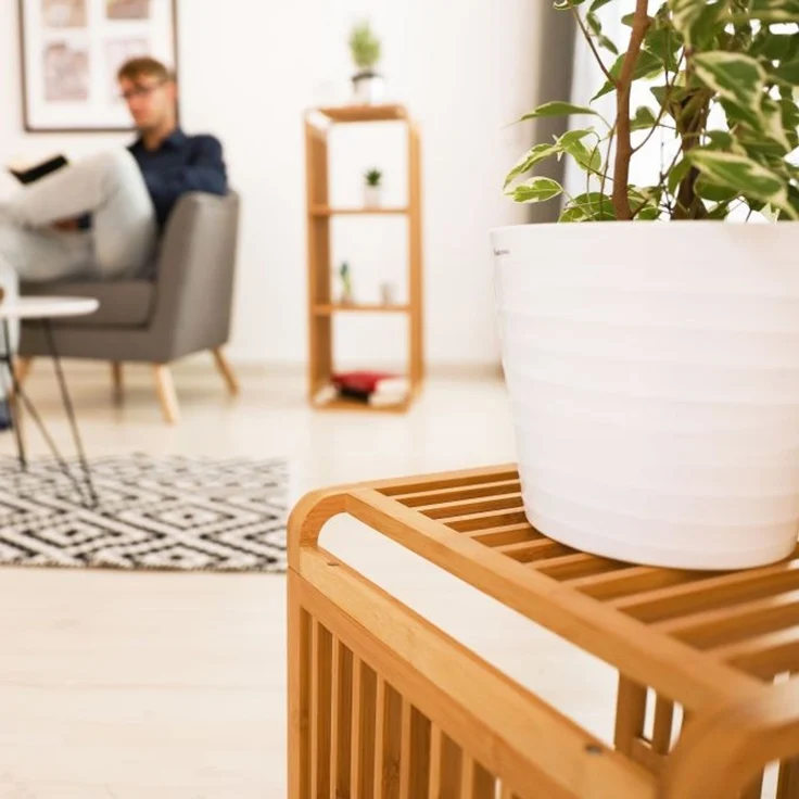 Relaxdays Bambus Regal mit Ablagen – Bild 5