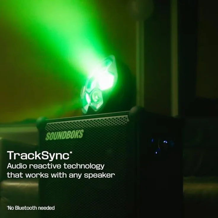 SOUNDBOKS LightBoks Tragbares Partylicht, Musikgesteuertes Licht mit App-Steuerung, IP65 Wasserdicht, Akku-Betrieb, TeamUp-Verbindung für Outdoor & Events – Bild 2