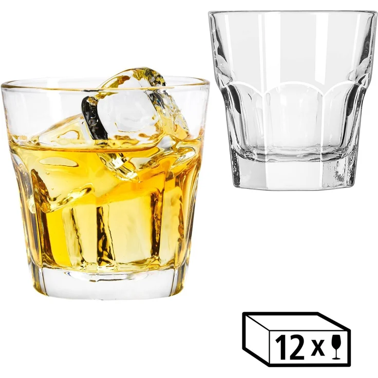 LIBBEY Gläser-Set Rocks Glas -GIBRALTAR- 207 ml, Ø: 8,5 cm, H: 8,5 cm, 12er Set, 12-tlg, Glas, hochwertig verarbeitet, im modernen Design – Bild 1