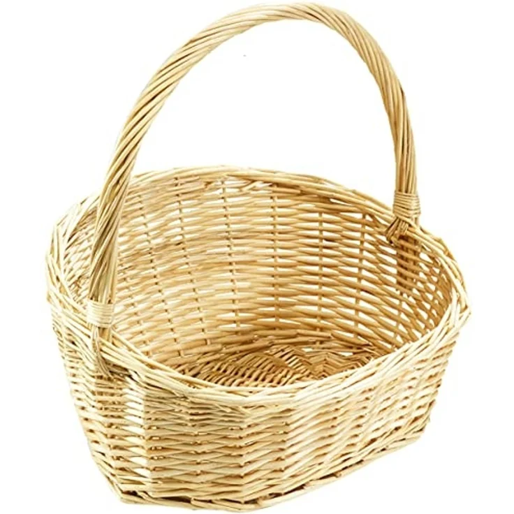 Kobolo Dekokorb Geschenkkorb Präsentkorb natur Weide 42x35x13cm – Bild 1