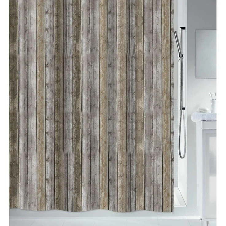 spirella Duschvorhang Spirella Anti-Schimmel Duschvorhang "Roman" Anti-Bakteriell Breite 120 cm, Anti-Schimmel Textil-Duschvorhang, Polyester, 120x200 cm, waschbar – Bild 1