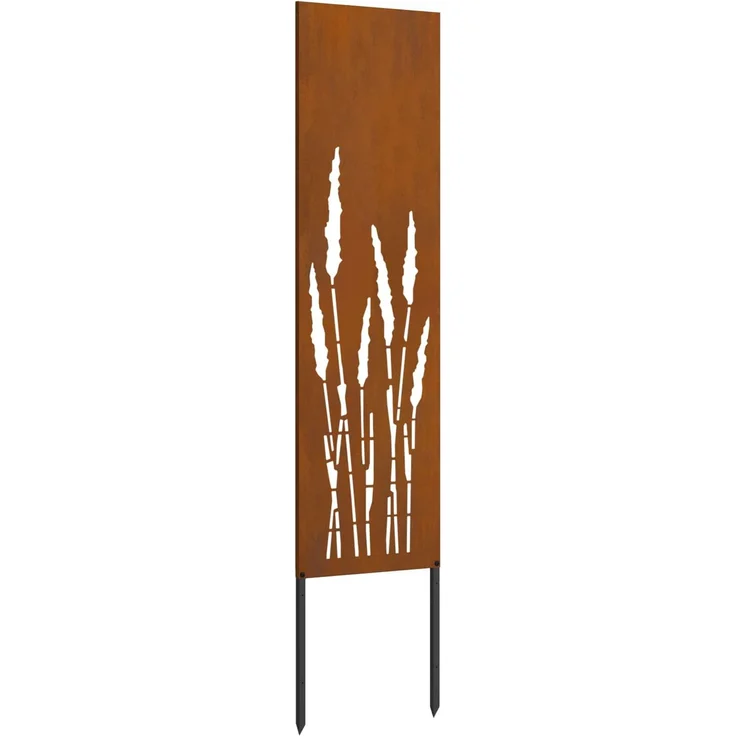 vidaXL Garten Sichtschutz-Leinwand Rostig 32 x 140 cm Wetterfeststahl 876244 – Bild 6