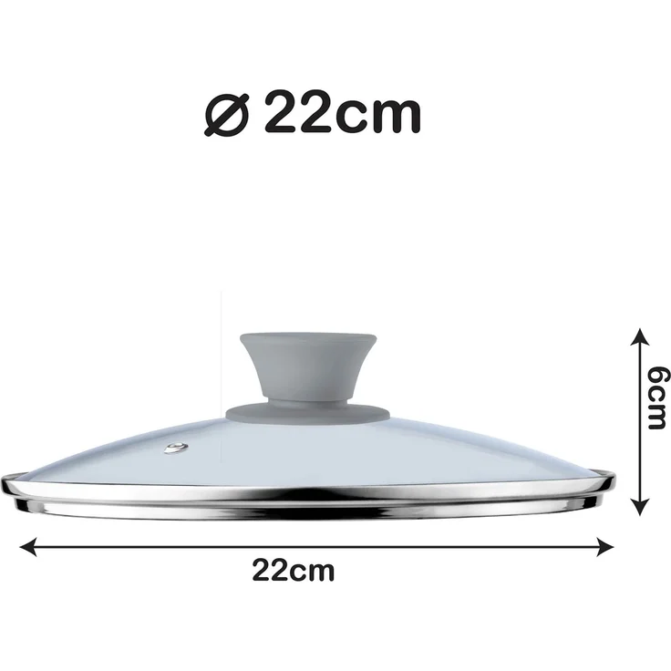 KADAX Cover Hitzebeständiges Glas für einen 22-cm-Topf – Bild 3