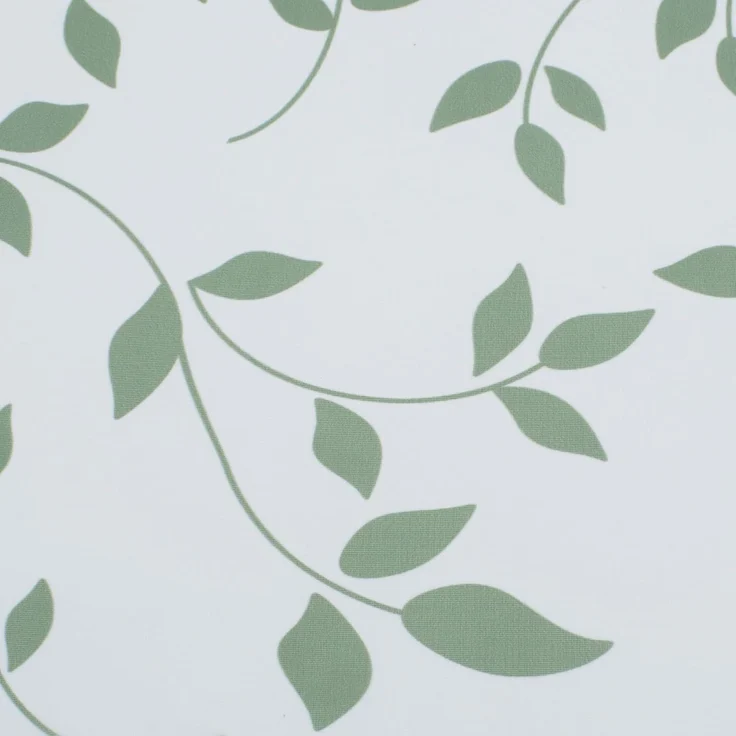 Delindo Lifestyle Scheibengardine Blätter (1 St), Stangendurchzug, transparent, Voile, mit Stangendurchzug für die Küche – Bild 5