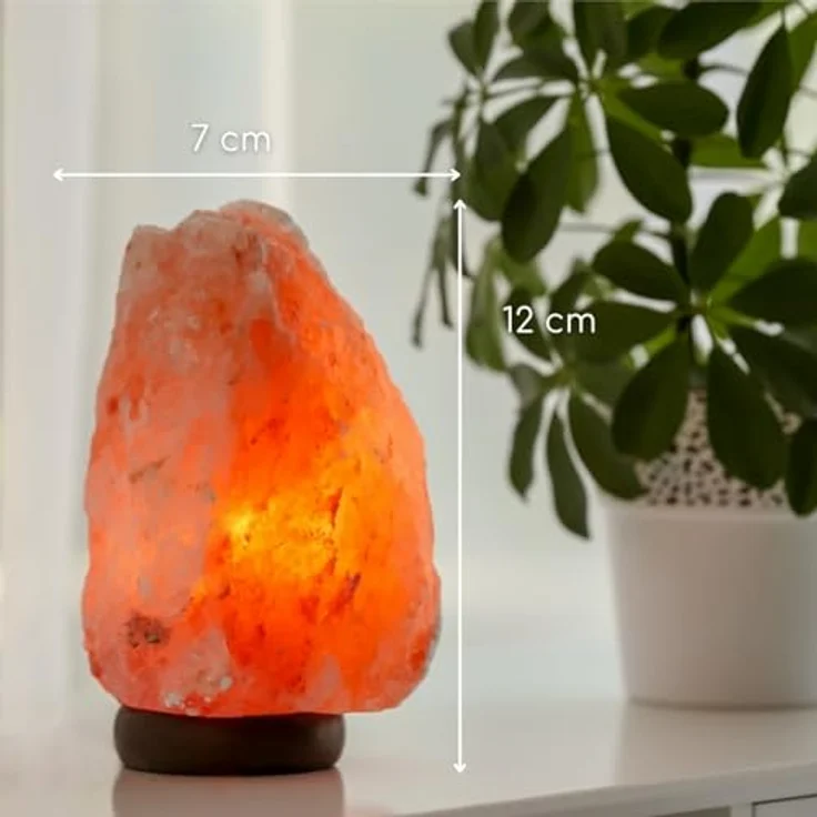 USB -Steinsalz -USB -Lampe - 100% authentisches natürliches Himalaya aus Salt Range Pakistan -Salzkristall - Handgeschnitzt - Holzbasis - USB -Stromkabel - ca. 500 g - Zen'light – Bild 10