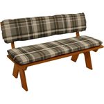 DEGAMO Bankauflage SEATTLE, (1 St), 3-sitzer 150cm, Farbe grau/beige, 2-teilig, für Gartenbank