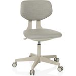 hjh OFFICE Kinderdrehstuhl mit höhenverstellbarer Rückenlehne Kid Classic Mitwachsender Schreibtischstuhl für Kinder von 6-12 Jahre, Grau