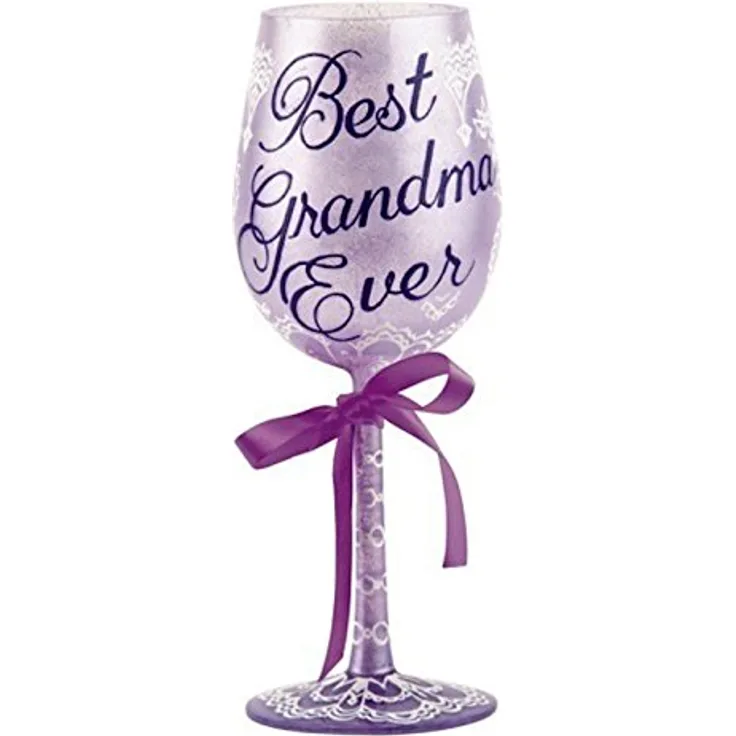 Lolita von Enesco Weinglas Best Grandma Ever LOLITA WG Best Grandma Ever STD mehrfarbig