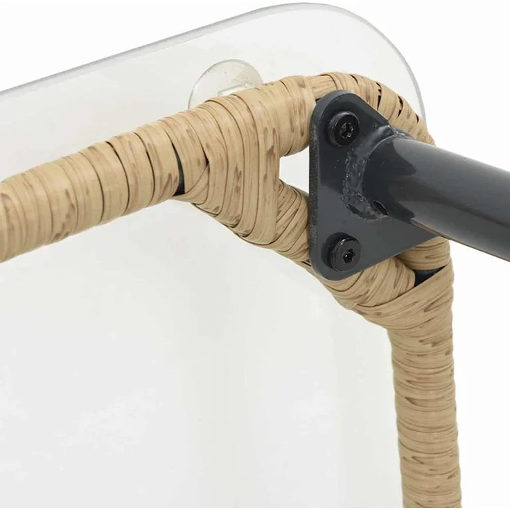 vidaXL Gartentisch Natur 80 x 40 x 45 cm Poly-Rattan 42010365 – Bild 8